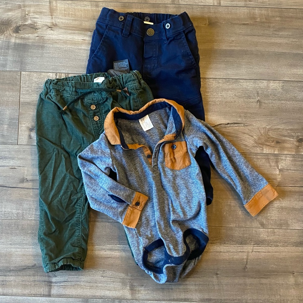 Set of 3 H&M boys, 9-12 month